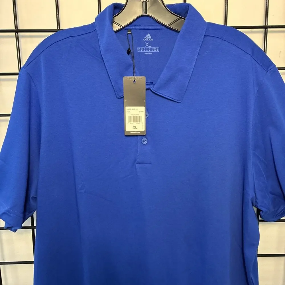Adidas Men's XL Royal Blue Cotton Blend Polo A322